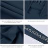 imageBASSDASH UPF 50 Mens UV Sun Protection Long Sleeve Performance Fishing Hoodie Hooded ShirtsStone BlueGrey Logo