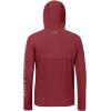 imageBASSDASH UPF 50 Mens UV Sun Protection Long Sleeve Performance Fishing Hoodie Hooded ShirtsWashed RedGrey Logo