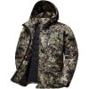 imageBASSDASH Walker Mens Insulated Waterproof Fishing Hunting Jackets Silent Breathable Lightweight Winter Coat for Cold WeatherGrunge Camo