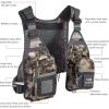 image:imageBASSDASH FV08 Ultra Lightweight Fly Fishing Vest for Men and Women Portable Chest Pack One Size Fits MostGrunge Camo