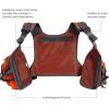 image:imageBASSDASH FV08 Ultra Lightweight Fly Fishing Vest for Men and Women Portable Chest Pack One Size Fits MostOrange