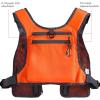 image:imageBASSDASH FV08 Ultra Lightweight Fly Fishing Vest for Men and Women Portable Chest Pack One Size Fits MostOrange