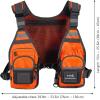 image:imageBASSDASH FV08 Ultra Lightweight Fly Fishing Vest for Men and Women Portable Chest Pack One Size Fits MostOrange
