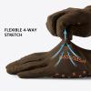 image:imageBASSDASH Mens Camo Hunting Gloves UPF 50 Lightweight Touchscreen Gloves for Warm Weather Fishing Hiking Outdoor ActivitiesSilicone Palm  Brown
