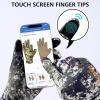 image:imageBASSDASH Mens Camo Hunting Gloves UPF 50 Lightweight Touchscreen Gloves for Warm Weather Fishing Hiking Outdoor ActivitiesSilicone Palm  Woodland 