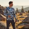 image:imageBASSDASH Mens Hunting Camo Performance Long Sleeve Shirt Fishing UPF50 FS13MRock