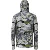 image:imageBASSDASH Mens UPF 50 Camo Long Sleeve Hunting Fishing Hoodie ShirtRocky Open Terrain