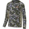 image:imageBASSDASH Mens UPF 50 Lightweight Hunting Camo Hoodie Quick Dry Performance Long Sleeve Fishing Shirt with Hood FS30MGreen Vegetation Camo