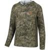 image:imageBASSDASH Mens UPF 50 Lightweight Hunting Camo Hoodie Quick Dry Performance Long Sleeve Fishing Shirt with Hood FS30MMoss Wood