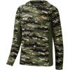 image:imageBASSDASH Mens UPF 50 Lightweight Hunting Camo Hoodie Quick Dry Performance Long Sleeve Fishing Shirt with Hood FS30MMountain Stripes
