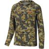 image:imageBASSDASH Mens UPF 50 Lightweight Hunting Camo Hoodie Quick Dry Performance Long Sleeve Fishing Shirt with Hood FS30MOpen Terrain