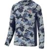 image:imageBASSDASH Mens UPF 50 Lightweight Hunting Camo Hoodie Quick Dry Performance Long Sleeve Fishing Shirt with Hood FS30MRock