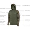 image:imageBASSDASH Mens UPF 50 Performance Fishing Shirt Cooling Hoodie Camo Long Sleeve FS17MOlive GreenMoss Wood
