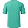 image:imageBASSDASH Mens UPF 50 Performance Short Sleeve Pocket TShirt UV Sun Protection Fishing Hiking Kayaking Sports ShirtsAqua GreenTangerine Logo