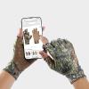 image:imageBASSDASH Unisex Fingerless Fleece Liner Camo Hunting Gloves for Cold Weather UPF 50 Lightweight Fishing Photography HG06Moss Wood