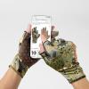 image:imageBASSDASH Unisex Fingerless Fleece Liner Camo Hunting Gloves for Cold Weather UPF 50 Lightweight Fishing Photography HG06Open Terrain 