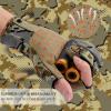 image:imageBASSDASH Unisex Fingerless Fleece Liner Camo Hunting Gloves for Cold Weather UPF 50 Lightweight Fishing Photography HG06Open Terrain