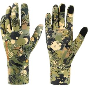 image:imageBASSDASH Mens Camo Hunting Gloves UPF 50 Lightweight Touchscreen Gloves for Warm Weather Fishing Hiking Outdoor ActivitiesSilicone Palm  Open Terrain 