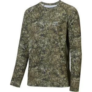 image:imageBASSDASH Mens Hunting Camo Performance Long Sleeve Shirt Fishing UPF50 FS13MMoss Wood