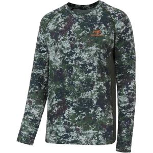 image:imageBASSDASH Mens Hunting Camo Performance Long Sleeve Shirt Fishing UPF50 FS13MWoodland 