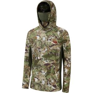 image:imageBASSDASH Mens UPF 50 Camo Long Sleeve Hunting Fishing Hoodie ShirtTimber Transition Camo