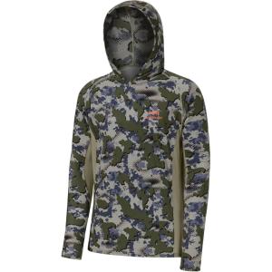 image:imageBASSDASH Mens UPF 50 Lightweight Hunting Camo Hoodie Quick Dry Performance Long Sleeve Fishing Shirt with Hood FS30MGreen Vegetation Camo