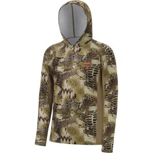image:imageBASSDASH Mens UPF 50 Lightweight Hunting Camo Hoodie Quick Dry Performance Long Sleeve Fishing Shirt with Hood FS30MHighland 