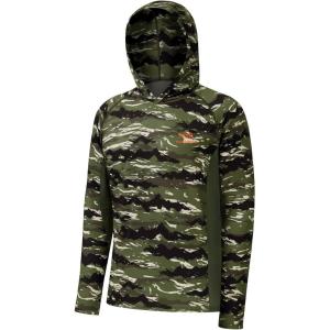 image:imageBASSDASH Mens UPF 50 Lightweight Hunting Camo Hoodie Quick Dry Performance Long Sleeve Fishing Shirt with Hood FS30MMountain Stripes