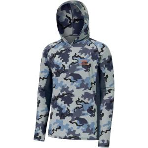 image:imageBASSDASH Mens UPF 50 Lightweight Hunting Camo Hoodie Quick Dry Performance Long Sleeve Fishing Shirt with Hood FS30MRock