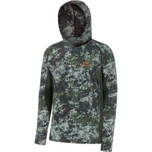 image:imageBASSDASH Mens UPF 50 Lightweight Hunting Camo Hoodie Quick Dry Performance Long Sleeve Fishing Shirt with Hood FS30MWoodland 