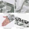 image:imageBASSDASH Mens UPF 50 Hooded Breathable Camo Shirts with Face Mask Lightweight Neck Gaiter Fishing Hiking Hoodie Shirt FS51MAsh Green Camo