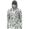 image:imageBASSDASH Mens UPF 50 Hooded Breathable Camo Shirts with Face Mask Lightweight Neck Gaiter Fishing Hiking Hoodie Shirt FS51MAsh Green Camo