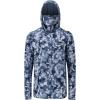 image:imageBASSDASH Mens UPF 50 Hooded Breathable Camo Shirts with Face Mask Lightweight Neck Gaiter Fishing Hiking Hoodie Shirt FS51MBlue Camo