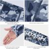 image:imageBASSDASH Mens UPF 50 Hooded Breathable Camo Shirts with Face Mask Lightweight Neck Gaiter Fishing Hiking Hoodie Shirt FS51MBlue Camo