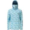 image:imageBASSDASH Mens UPF 50 Hooded Breathable Camo Shirts with Face Mask Lightweight Neck Gaiter Fishing Hiking Hoodie Shirt FS51MFish Camo