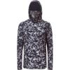 image:imageBASSDASH Mens UPF 50 Hooded Breathable Camo Shirts with Face Mask Lightweight Neck Gaiter Fishing Hiking Hoodie Shirt FS51MNight Digital Camo