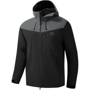 image:imageBASSDASH VORTEXIS Mens Waterproof Rain Jacket Breathable Ultra Lightweight RipStop Packable for Fishing Hunting Hiking