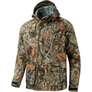 image:imageBASSDASH WalkerLW Breathable Waterproof Fishing Hunting Wading Jackets with Silent Outer Fabric for Men Women in 7 SizesAutumn Forest