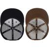 image:imageBASSDASH 2 Pack Flat Brim Trucker Cap Adjustable Snapback Hat Mesh Back for Men Women Fishing HuntingAutumn Forest  Color Block Camo