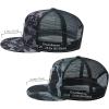 image:imageBASSDASH 2 Pack Flat Brim Trucker Cap Adjustable Snapback Hat Mesh Back for Men Women Fishing HuntingNight Digital Camo and White  Black Camo