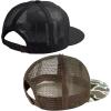 image:imageBASSDASH 2 Pack Flat Brim Trucker Cap Adjustable Snapback Hat Mesh Back for Men Women Fishing HuntingPack of 2  BlackFish Flag  Color Block Camo