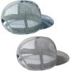image:imageBASSDASH 2 Pack Flat Brim Trucker Cap Adjustable Snapback Hat Mesh Back for Men Women Fishing HuntingPack of 2  Light Grey and Grey Camo