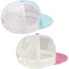 image:imageBASSDASH 2 Pack Flat Brim Trucker Cap Adjustable Snapback Hat Mesh Back for Men Women Fishing HuntingPack of 2  Turquoise  Pink