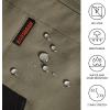 image:imageBASSDASH Mens 10 Hunting Shorts Camo RipStop Stretch Water Resistant for Fishing Hiking with Zipper Pocket FP13MDusty Olive