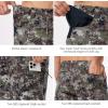 image:imageBASSDASH Mens 10 Hunting Shorts Camo RipStop Stretch Water Resistant for Fishing Hiking with Zipper Pocket FP13MGrunge Camo