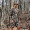 image:imageBASSDASH Mens 10 Hunting Shorts Camo RipStop Stretch Water Resistant for Fishing Hiking with Zipper Pocket FP13MGrunge Camo