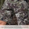 image:imageBASSDASH Mens 10 Hunting Shorts Camo RipStop Stretch Water Resistant for Fishing Hiking with Zipper Pocket FP13MGrunge Camo