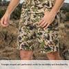 image:imageBASSDASH Mens 10 Hunting Shorts Camo RipStop Stretch Water Resistant for Fishing Hiking with Zipper Pocket FP13MHighland