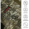 image:imageBASSDASH Mens 10 Hunting Shorts Camo RipStop Stretch Water Resistant for Fishing Hiking with Zipper Pocket FP13MMoss Wood