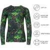 image:imageBASSDASH Womens Camo Hunting Shirt Long Sleeve UPF 50 Sun Protection Performance Tee Fishing HikingGreen Leaves